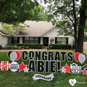 Class of 2020 yard sign by Yard Love Greetings