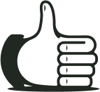 illustrated thumbs up icon